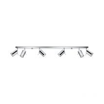 Silumen - Plafonnier 6 Spots Orientables pour Ampoule GU10 - Métal