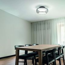 Millumine - Plafonnier à led intégré en verre Topico