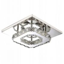 Toolight - plafonnier APP406-C miroir métal cristal square led