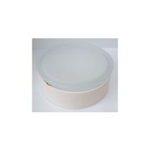 Plafonnier Applique Led 18w Ø 300x150mm À Detection Hf 3000k 1336lm Diffuseur Verre Satiné Ip55 Drop Prisma 303629