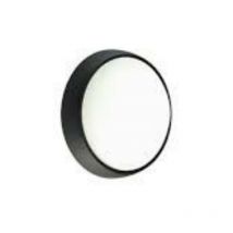 Plafonnier applique rond noir led 8W lumière naturelle extérieur