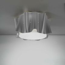 Linea Zero - Plafonnier Argent 3 Lumières Cm. 60 x 32h