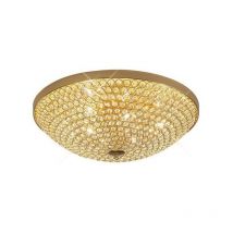 Inspired Diyas Ava - Plafonnier encastré à 6 ampoules, or français, cristal