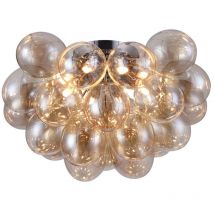 Balbo Plafonnier semi-encastré nickel, 8 lumières, G9