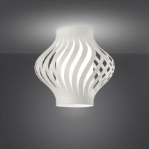 Linea Zero - Plafonnier blanc Cm. 40 x 39h