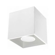 Silumen - Plafonnier Carré pour Ampoule GU10 - Blanc