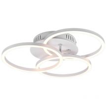 Reality - Plafonnier led à 3 Anneaux Orientables Dimmable Circle Blanc