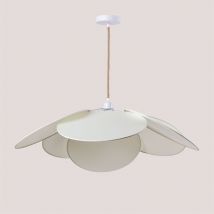 Plafonnier Okai Style Sklum Blanc Cassé Ø87 cm