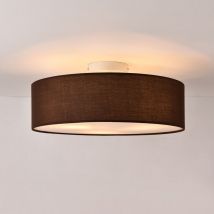 Lux.pro - Plafonnier Omaha 3 Douilles E27 Diamètre de 45 cm Marron Blanc [ ]