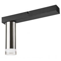 Epikasa - Plafonnier Diego, Métal, Acrylique, Argent, 31,5x32x8 cm