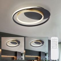 Etc-shop - Plafonnier dimmable salon fonction mémoire veilleuse moderne télécommande design lampe plafond métal, circuit cct, 1x led 36W 900Lm blanc
