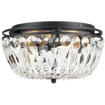 Markslojd - vasa - Plafonnier Cylindrique Cristal Chrome, E14