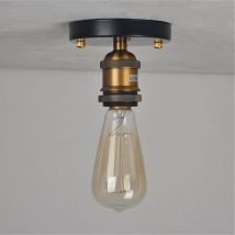 Axhup - E27 Douille Plafonnier Design Simple Vintage Rétro Lampe de Plafond