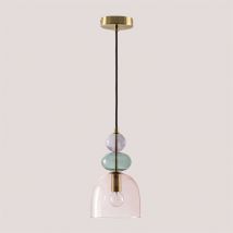 Plafonnier en Verre Bezany Colors Sklum Multicolore Fresh