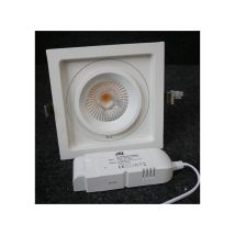 Plafonnier encastré led 22W blanc orientable 175x175x122mm 3000K 2000lm 230V dimmable IP20 Cardan Trajectoire