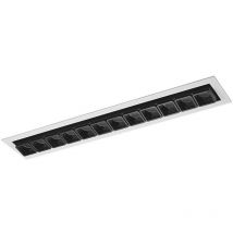 Italux Harper - Plafonnier encastré à LED technique moderne blanc, noir, blanc chaud 3000K 1510lm
