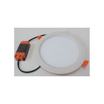 Plafonnier encastré LED 12W Ø 173mm SMD blanc naturel 4000K 1020lm avec driver 230V downlight 120° IP20 EXTRASLIM
