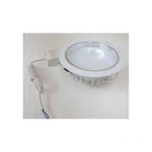 Signcomplex - Plafonnier encastré led 24W ø 230mm smd blanc chaud 3000K 1590lm avec driver 230V downlight 100° IP44 DLD8