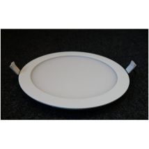 Plafonnier Encastré Led 25w Blanc Ultra-plat Fixe Ø 240mm 3000k 2080lm 115° Alim 230v Non-dimmable Ik08 Ip20 Tf024 Panel Eco P&l