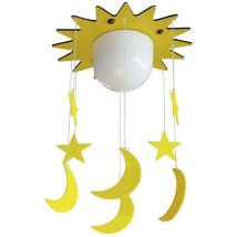 Cristalrecord - Plafonnier enfants jaune fugaz cr 24-004-01-130