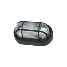 Plafonnier fme Art 62.703 Lampe ovale avec grille noire E27 pour lampes jusqu&39A 60W