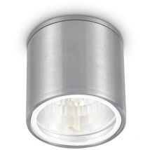 Ideal Lux - Gun - Plafonniers montés en surface à 1 lumière en aluminium, chrome poli IP44, GU10