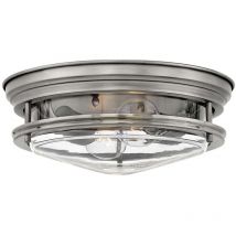 Deckenleuchte Badezimmerleuchte Deckenlampe Antik Nickel Glas 2-flammig IP44