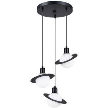 Sollux - Lustre Hyperion acier 3xG9 32cm