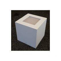 Plafonnier intérieur led 4.5W blanc carré 100x100x100mm 3000K 221lm non-dimmable alim 230V IK06 IP40 Quasar 10