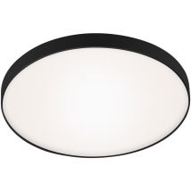 Lampe led pour salle de bain Briloner leuchten malbona, 13 w, 1400 lm, IP44, blanc-noir, plastique-métal, ø 28,5 cm