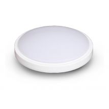 Vision-el - Plafonnier led cassiopee - 18W Ø280 mm (détecteur en option) Miidex Lighting blanc-neutre-4000k - blanc - sans-detecteur