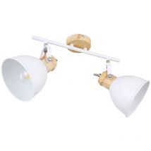 Spot de plafond lampe de salle à manger rail lumineux bois optique spot lumineux mobile dans un ensemble comprenant des ampoules LED