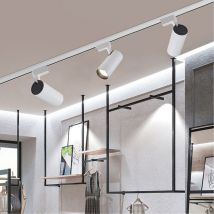 Ultrixe - Plafonnier led 3 Spots Orientables Lámparas de riel 20V Luminaire Plafonnier pivotants, Spots de Plafond Blanc, barre spots plafond salon