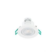 Spot encastre orientable led cct IP44 5W - blanc - sylvania