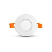 Vision-el - Plafonnier led slimy 3W Rond Ø90 mm Miidex Lighting blanc-chaud-3000k - blanc