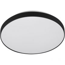 B.k.licht - Plafonnier led à détecteur telefunken newa, 16 w, 1500 lm, IP44, blanc-noir, plastique-métal, ø 29 cm