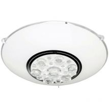 Action - Plafonnier led éclairage rond cristaux de verre lampe spot blanc clair wofi 922101060250