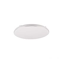 Reality Leuchten - plafonnier led blanca R64141101, plastique blanc mat/chrome, led 46 watt incluse, variateur d'intensité