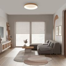 Millumine - Plafonnier Led Impression Bois Niko Diam 45