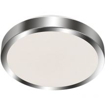 Briloner - Plafonnier led leuchten bano, 15 w, 1500 lm, IP44, blanc-chrome, plastique-métal, ø 29 cm