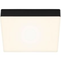 Plafonnier LED BRILONER LEUCHTEN FLAME, 16 W, 1600 lm, IP20, noir, métal-plastique, 21,2 x 21,2 x 3,6 cm
