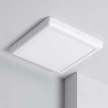 Ledkia - Plafonnier led Métal Carré Design 24W Métal 300x300 mm White 4000K Blanc neutre