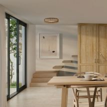 Millumine - Plafonnier Led Cct Kili En Rotin