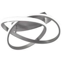 Frankystar - Plafonnier led Cercle Infini en Acier Satiné d. 45cm