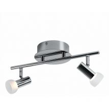 Plafonnier led chrome salon spot éclairage spots en verre mobile Eglo 91663