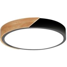 Ilumstore - Plafon Led Bois Noir Rond 24w Cct - Ledme - Lm8283