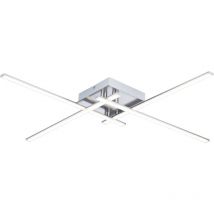 Kosilum - Plafonnier led design 4 bras nickel - Yuna