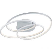 Trio - Plafonnier led salon anneaux d'éclairage lampe interrupteur variateur 673916031