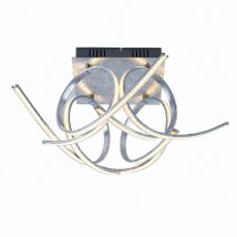 Spot de plafond design led incurvé effet cristal lumière dimmer lampe de salon Globo 67089S