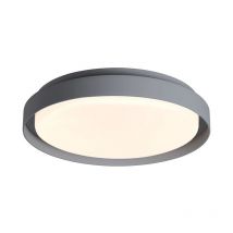 Zambelis - Plafonnier led Extérieur D270 20W IP65 Graphite Blanc chaud - 3000K